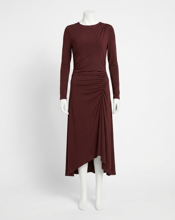 VERONICA BEARD Dresses & Skirts - NEW VERONICA BEARD theodora ruched midi dress in raisin